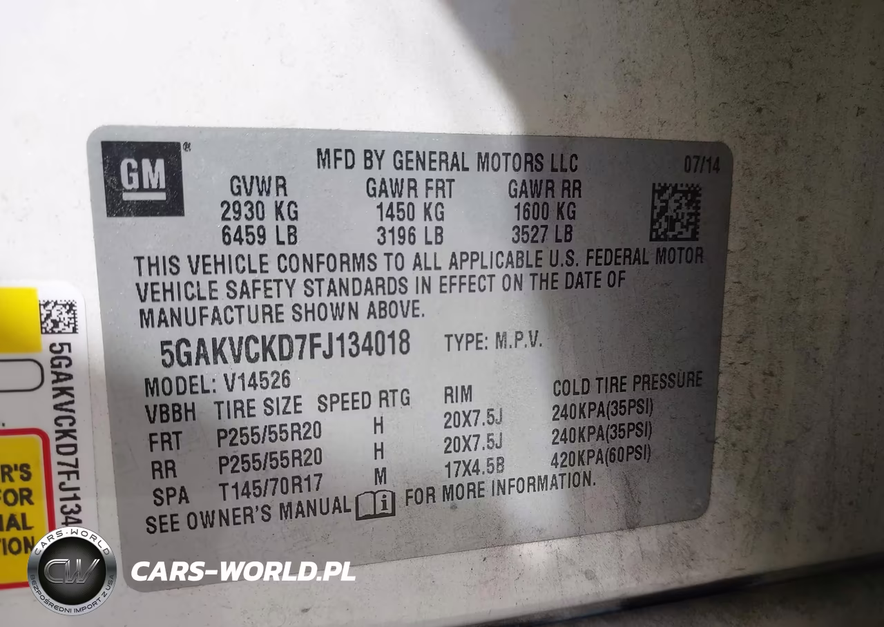 2015 Buick Enclave Premium VIN:5GAKVCKD7FJ134018 - 9
