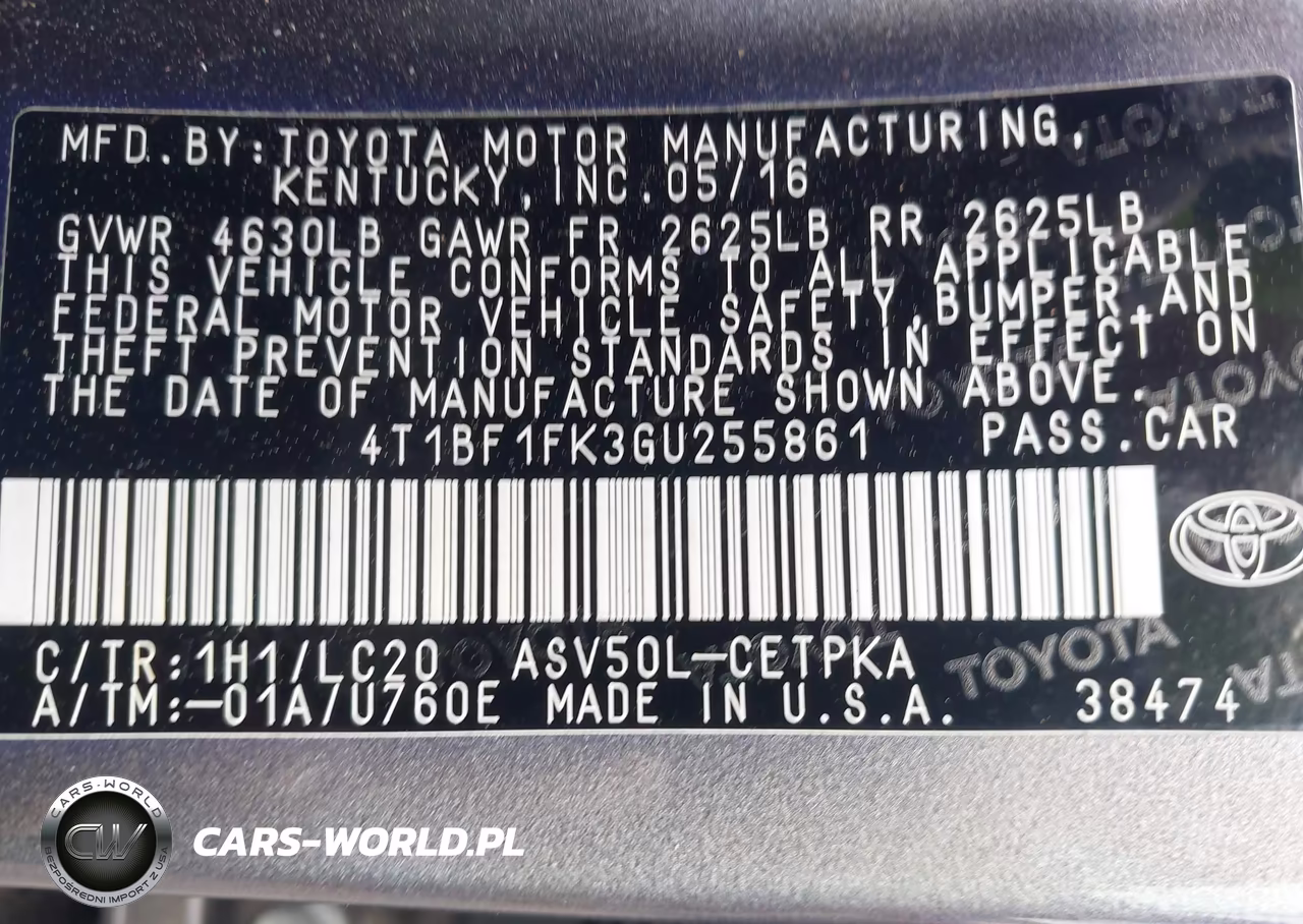 2016 Toyota Camry Xse VIN:4T1BF1FK3GU255861 - 9