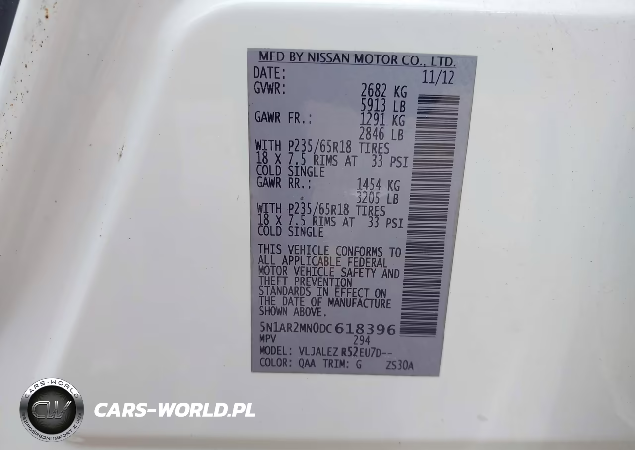 2013 Nissan Pathfinder Sv VIN:5N1AR2MN0DC618396 - 9