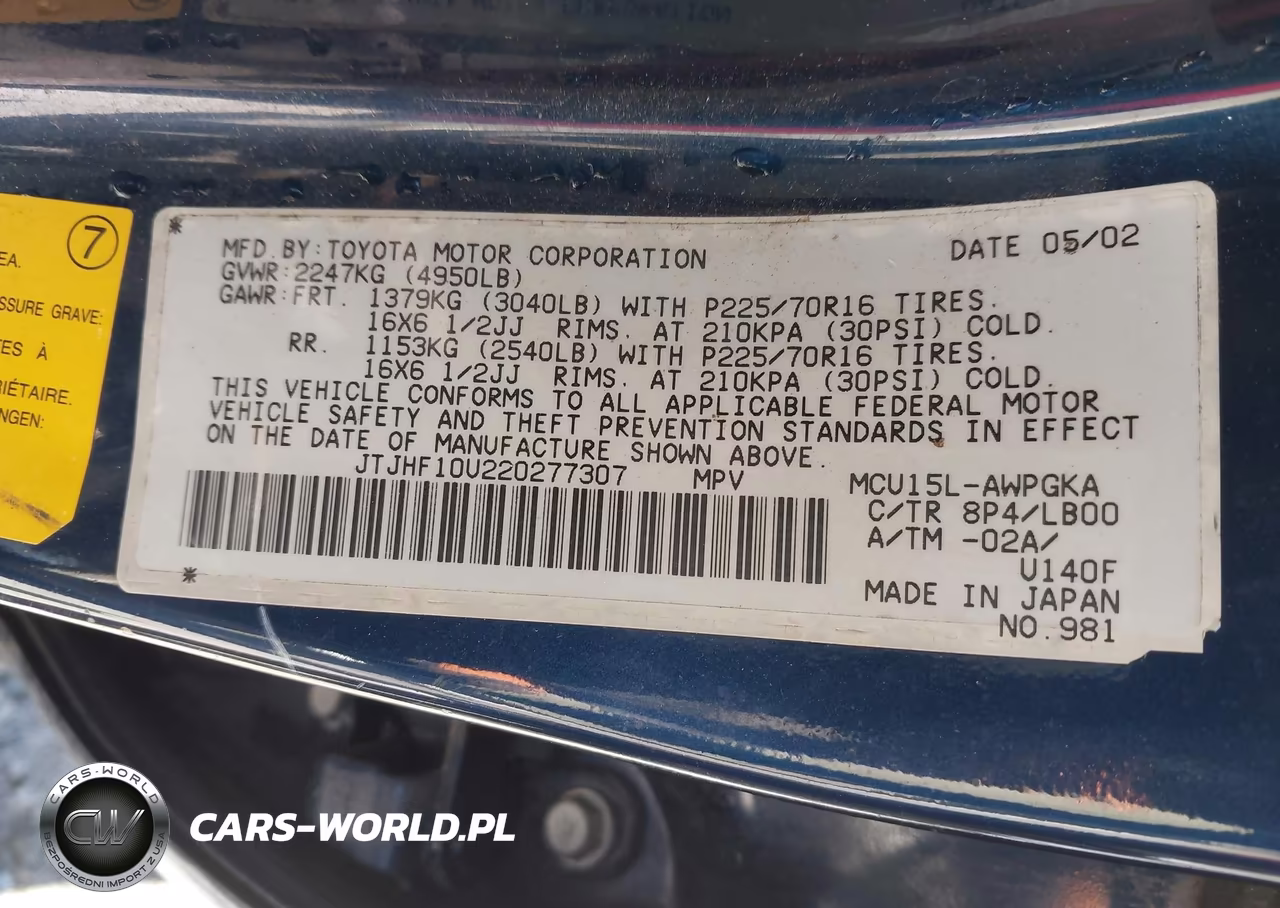 2002 Lexus Rx 300 VIN:JTJHF10U220277307 - 9