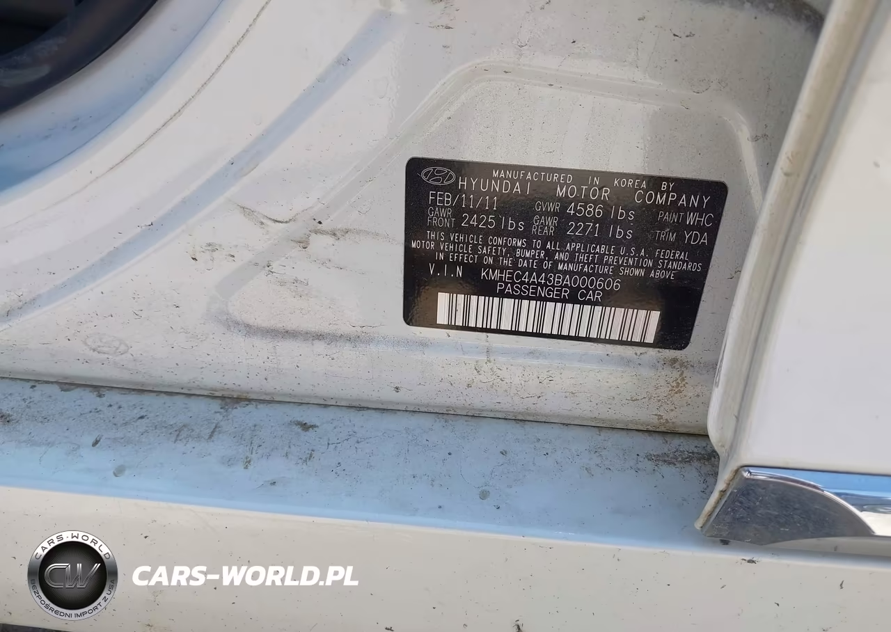 2011 Hyundai Sonata Hybrid VIN:KMHEC4A43BA000606 - 9