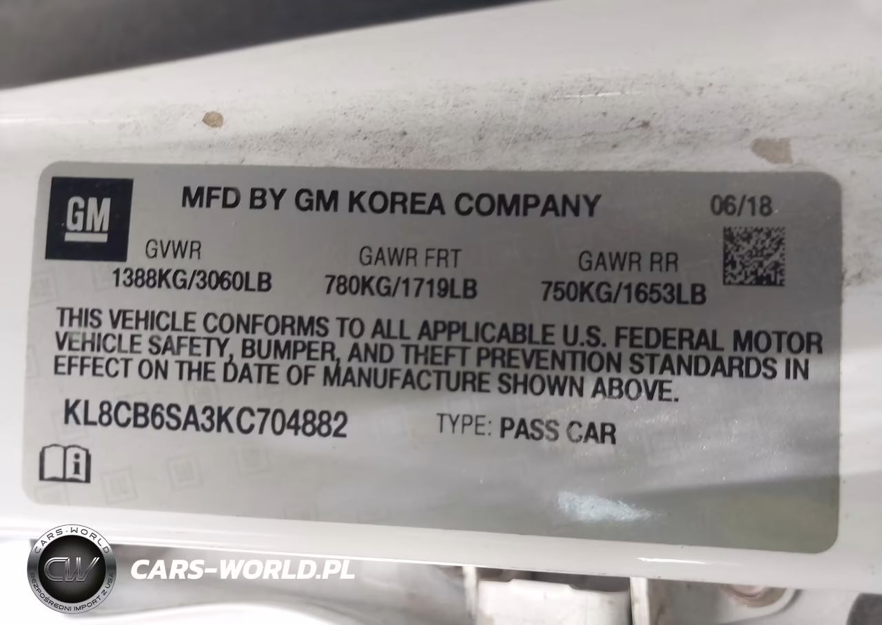 2019 Chevrolet Spark Ls Cvt VIN:KL8CB6SA3KC704882 - 9