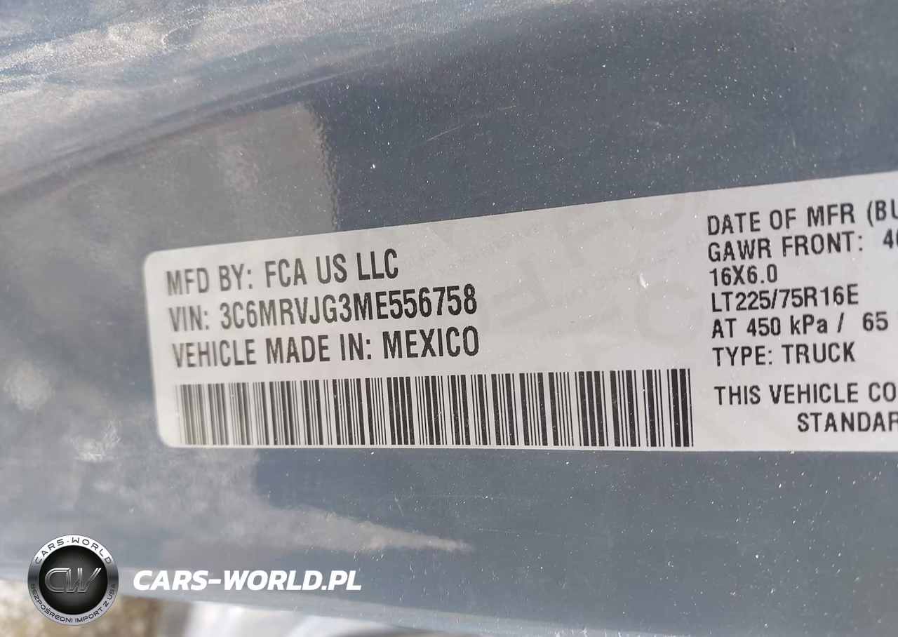 2021 Ram Promaster 3500 Cargo Van High Roof 159 Wb Ext VIN:3C6MRVJG3ME556758 - 9