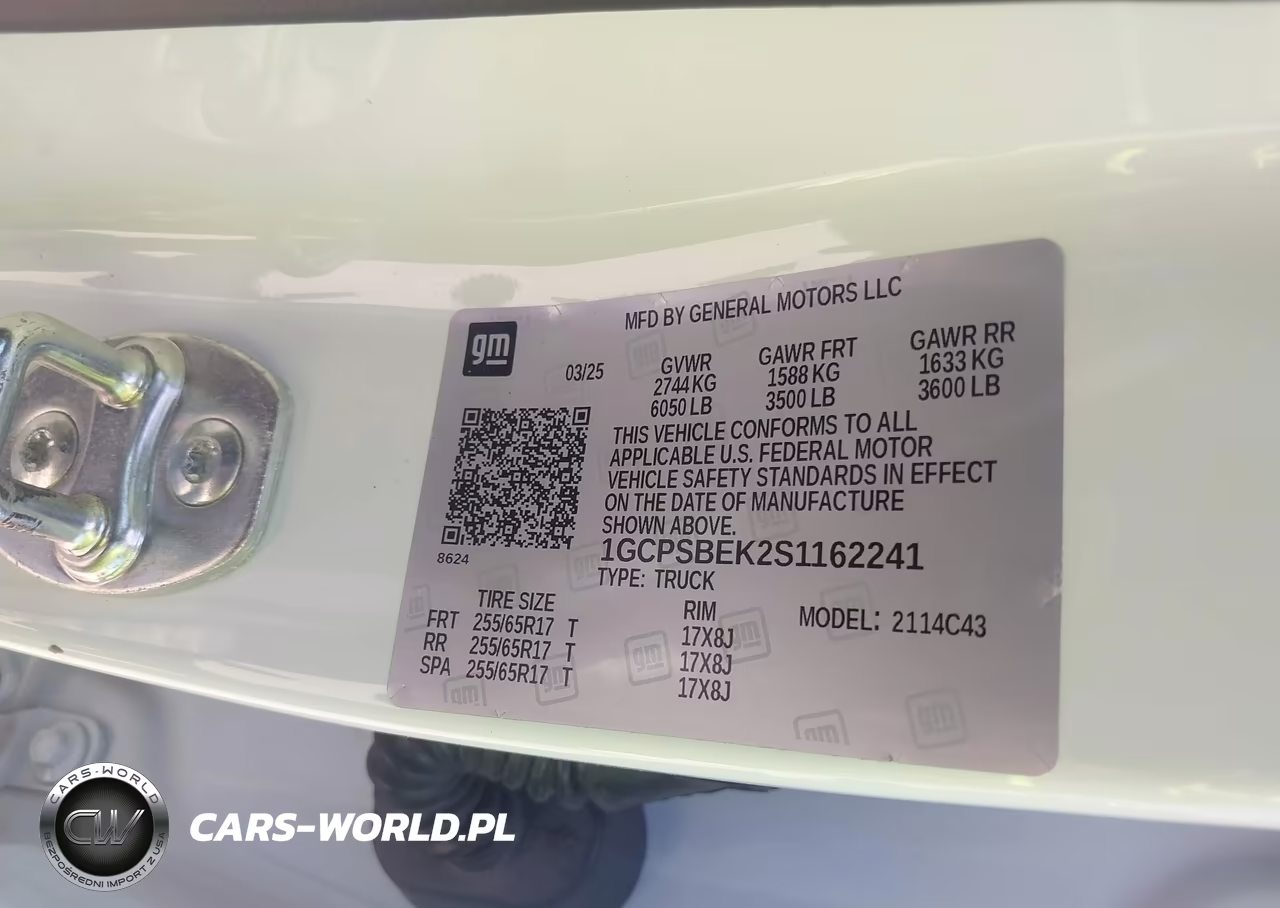 2025 Chevrolet Colorado 2Wd Wt VIN:1GCPSBEK2S1162241 - 9
