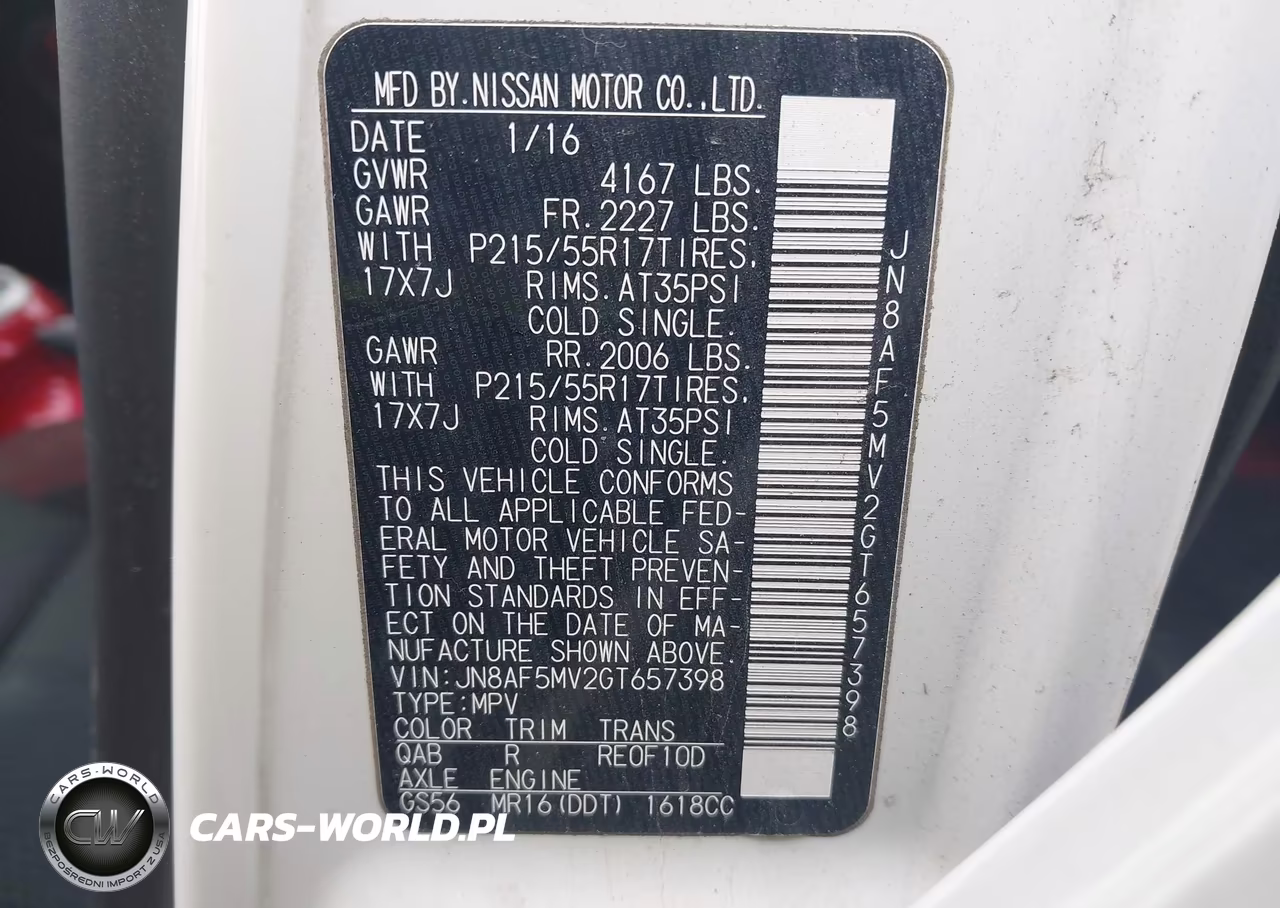2016 Nissan Juke Sv VIN:JN8AF5MV2GT657398 - 9