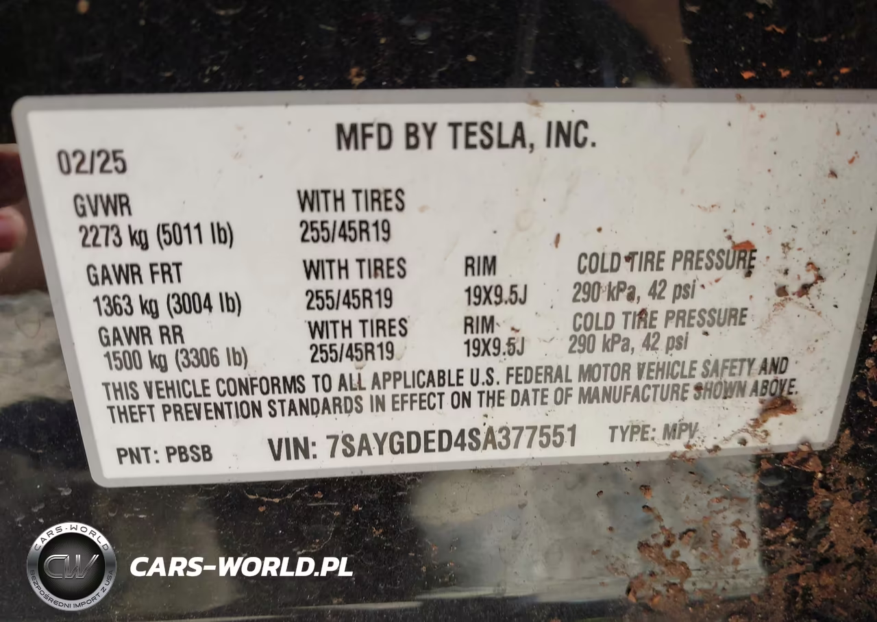 2025 Tesla Model Y Long Range Dual Motor Rear-Wheel Drive VIN:7SAYGDED4SA377551 - 9