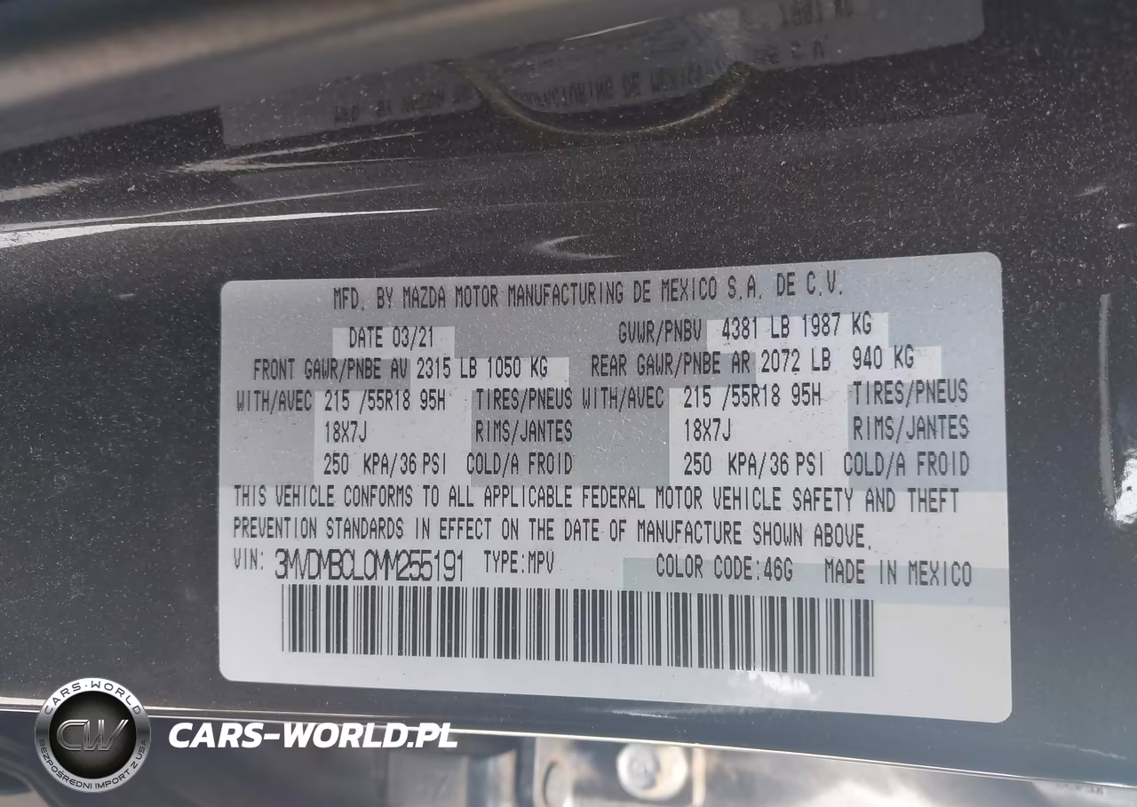 2021 Mazda Cx-30 Preferred VIN:3MVDMBCL0MM255191 - 9