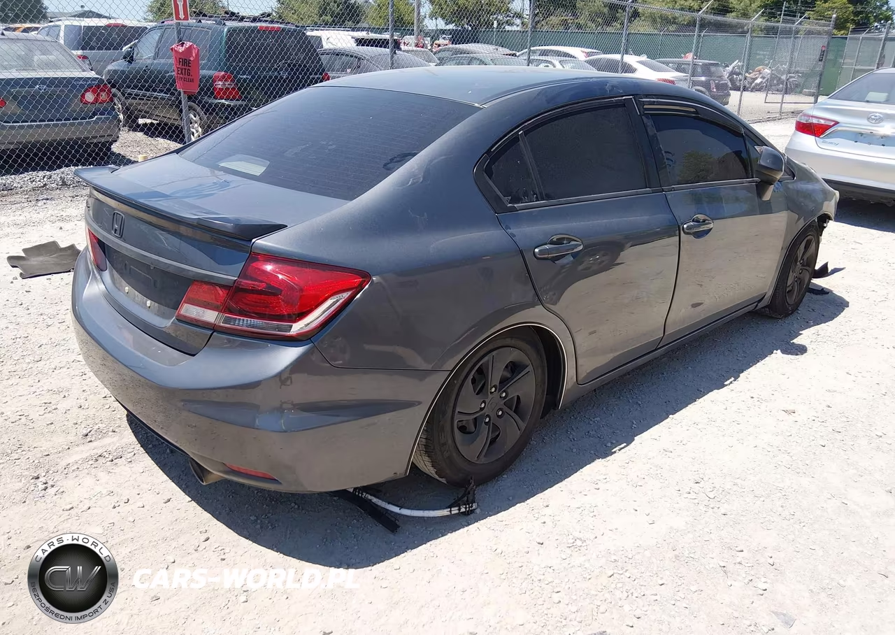2013 Honda Civic Lx VIN:19XFB2F54DE216725 - 4