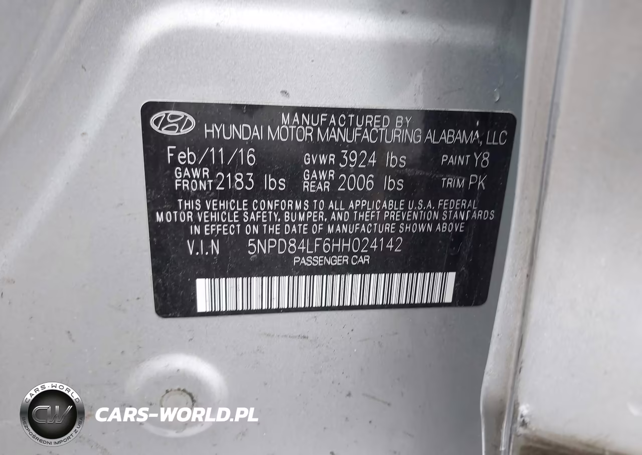 2017 Hyundai Elantra Se VIN:5NPD84LF6HH024142 - 9