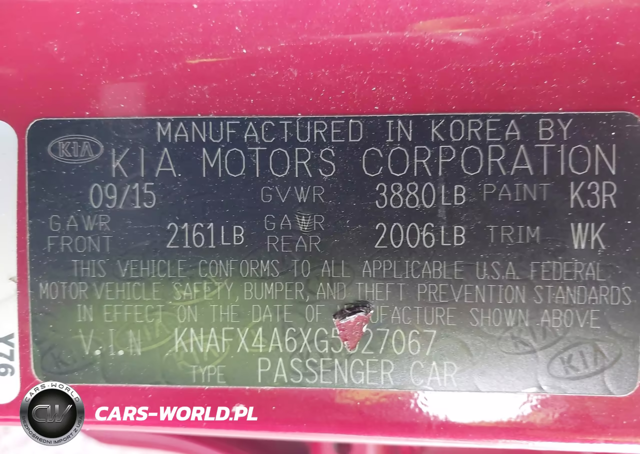 2016 Kia Forte Lx VIN:KNAFX4A6XG5527067 - 9