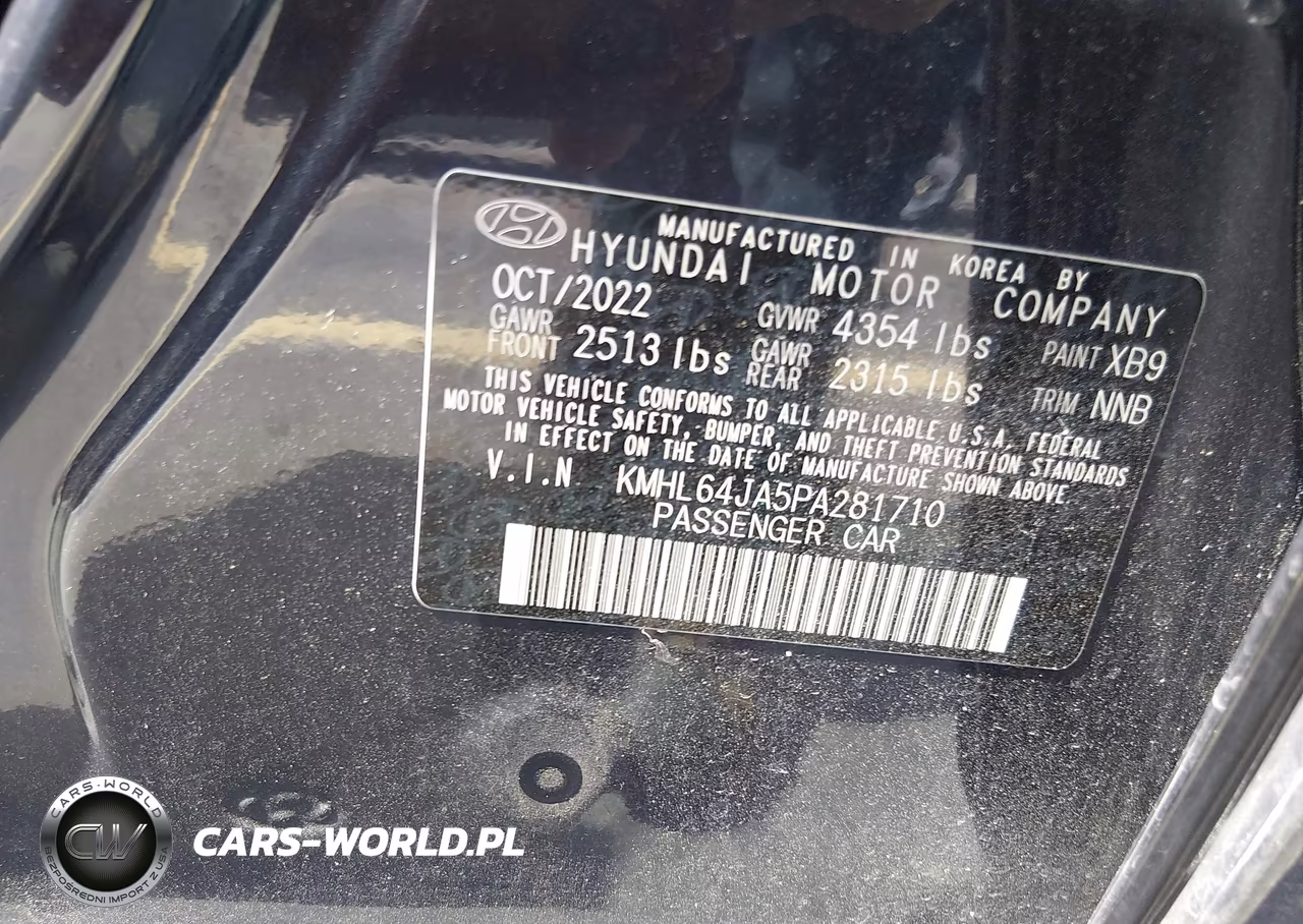 2023 Hyundai Sonata Sel VIN:KMHL64JA5PA281710 - 9