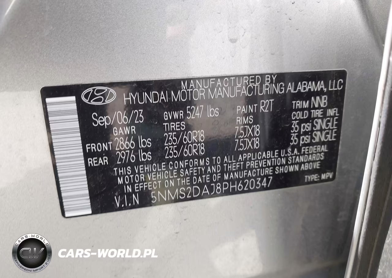 2023 Hyundai Santa Fe Sel VIN:5NMS2DAJ8PH620347 - 9