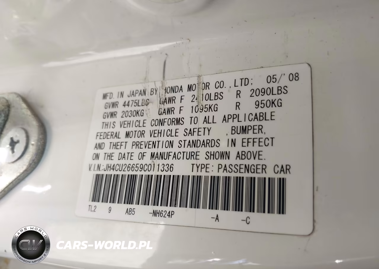 2009 Acura Tsx VIN:JH4CU26659C011336 - 9