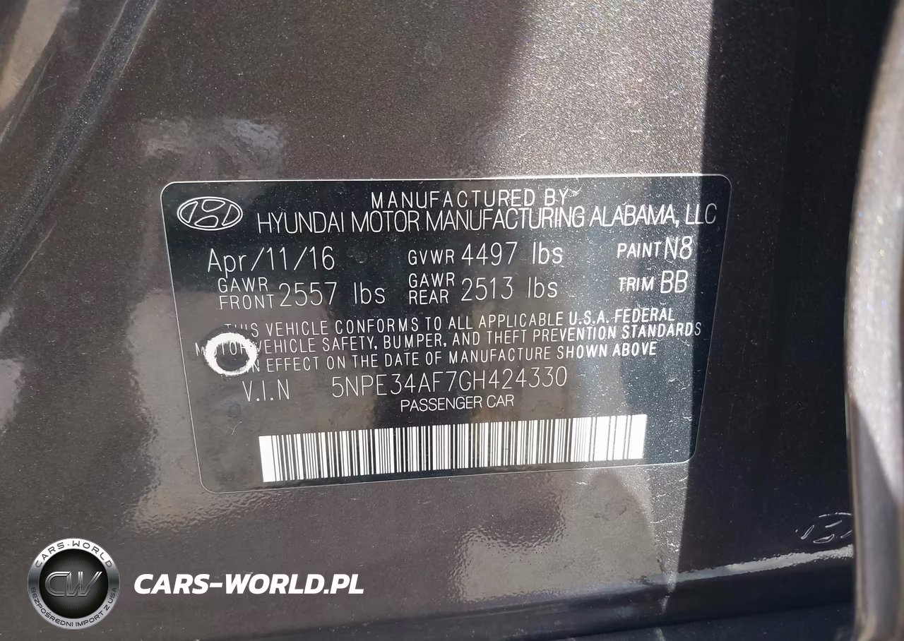 2016 Hyundai Sonata Limited VIN:5NPE34AF7GH424330 - 9
