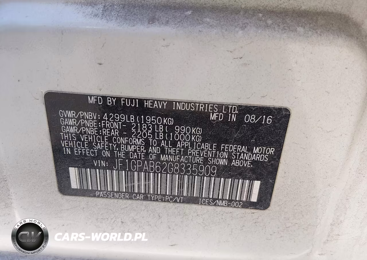 2016 Subaru Impreza 2.0I Premium VIN:JF1GPAB62G8335909 - 9