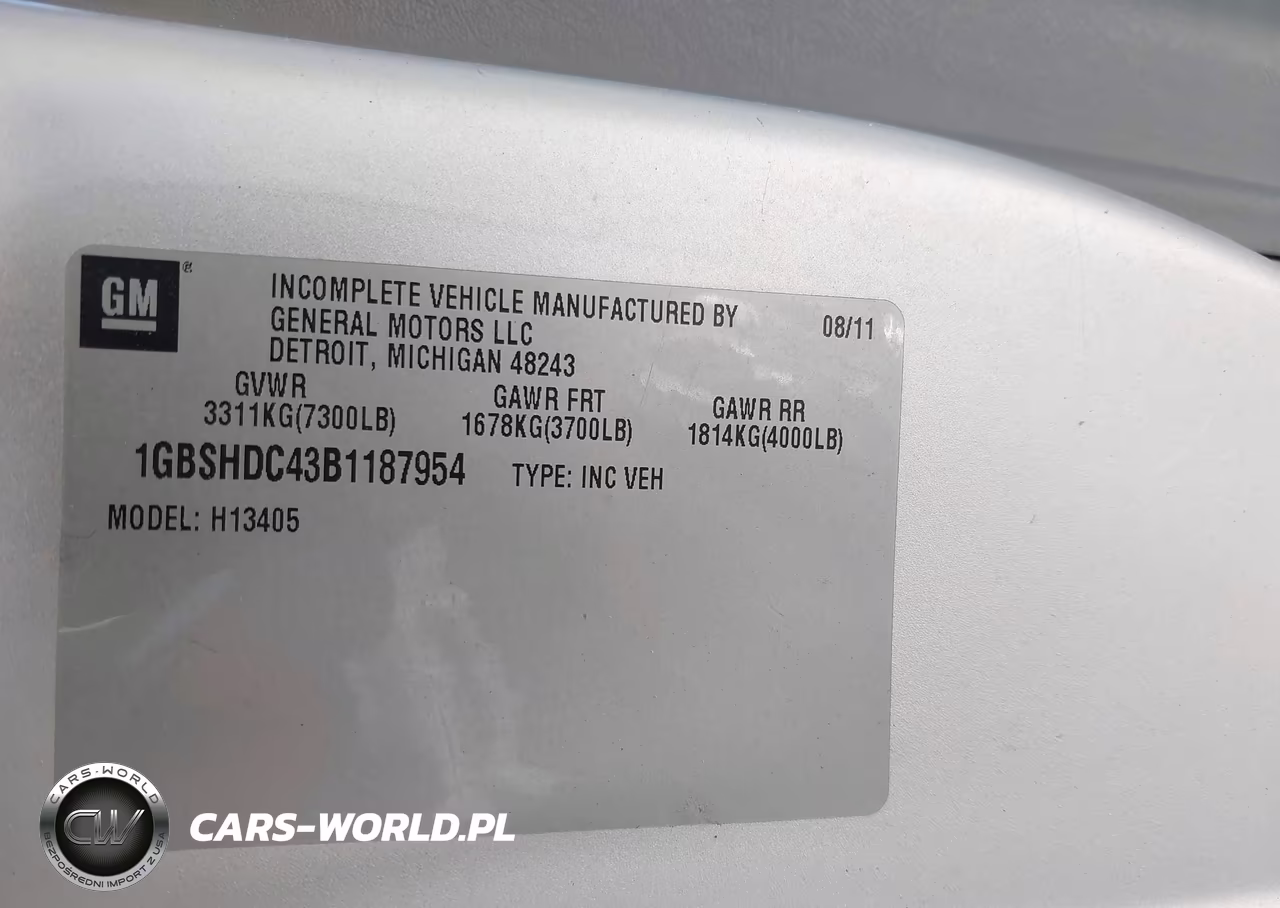 2011 Chevrolet Express 1500 Upfitter VIN:1GBSHDC43B1187954 - 9