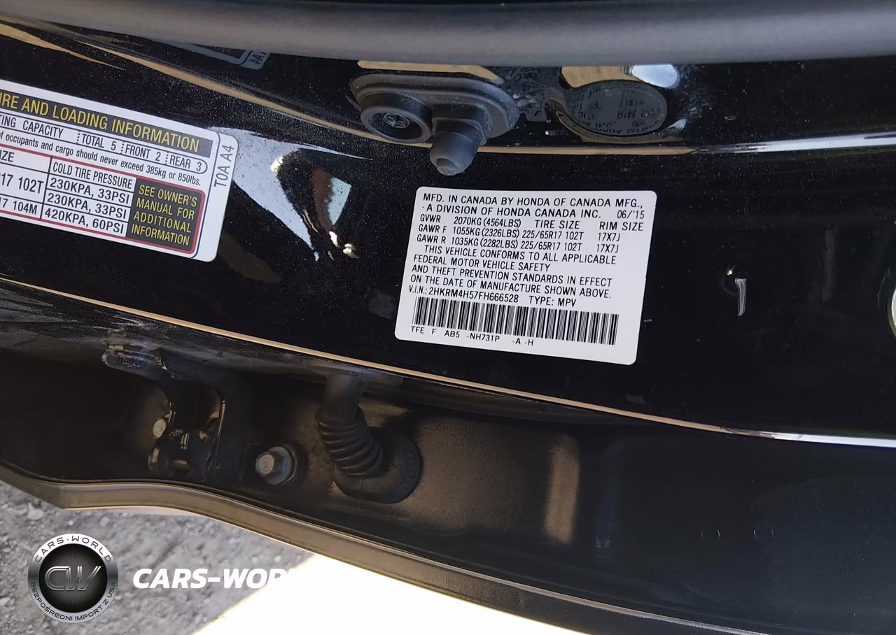 2015 Honda Cr-V Ex VIN:2HKRM4H57FH666528 - 9
