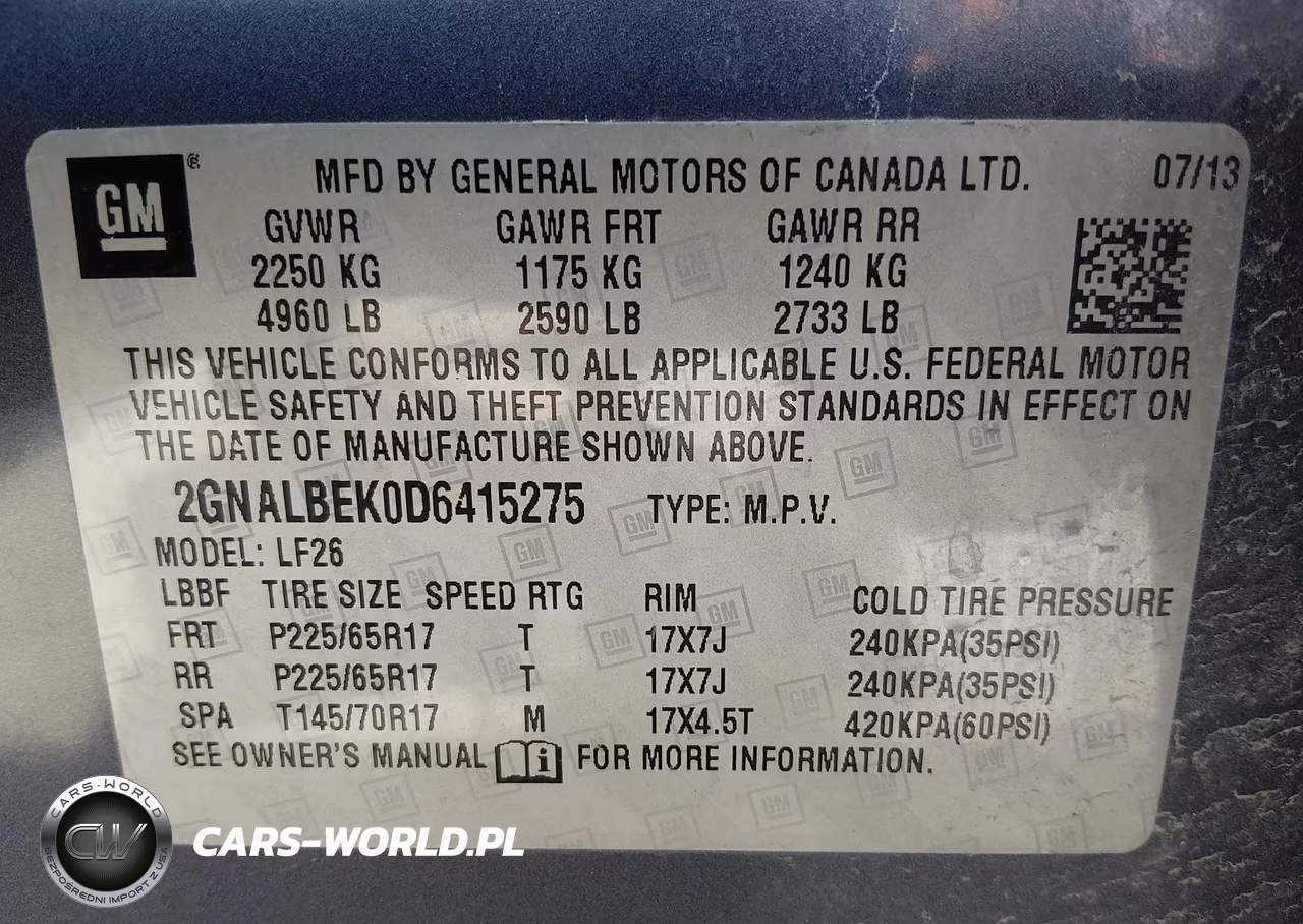 2013 Chevrolet Equinox Ls VIN:2GNALBEK0D6415275 - 9