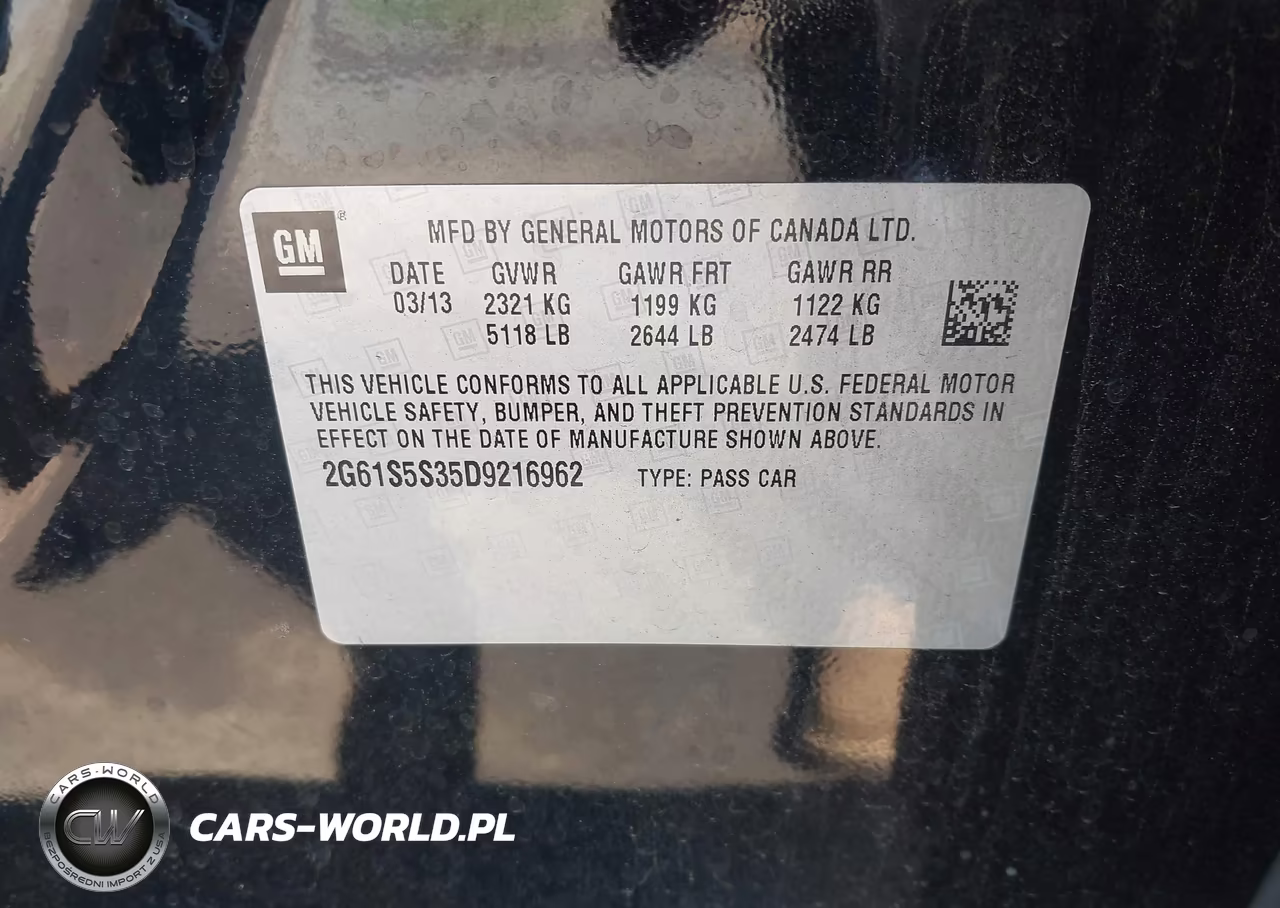 2013 Cadillac Xts Premium VIN:2G61S5S35D9216962 - 9