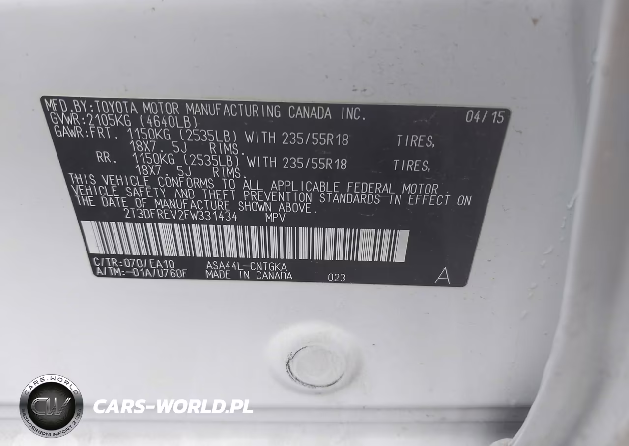 2015 Toyota Rav4 Limited VIN:2T3DFREV2FW331434 - 9