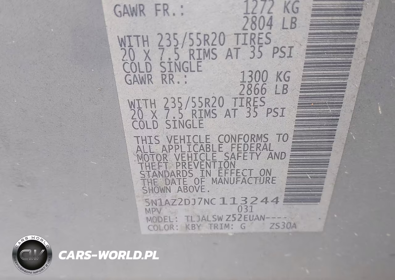 2022 Nissan Murano Platinum Fwd VIN:5N1AZ2DJ7NC113244 - 9