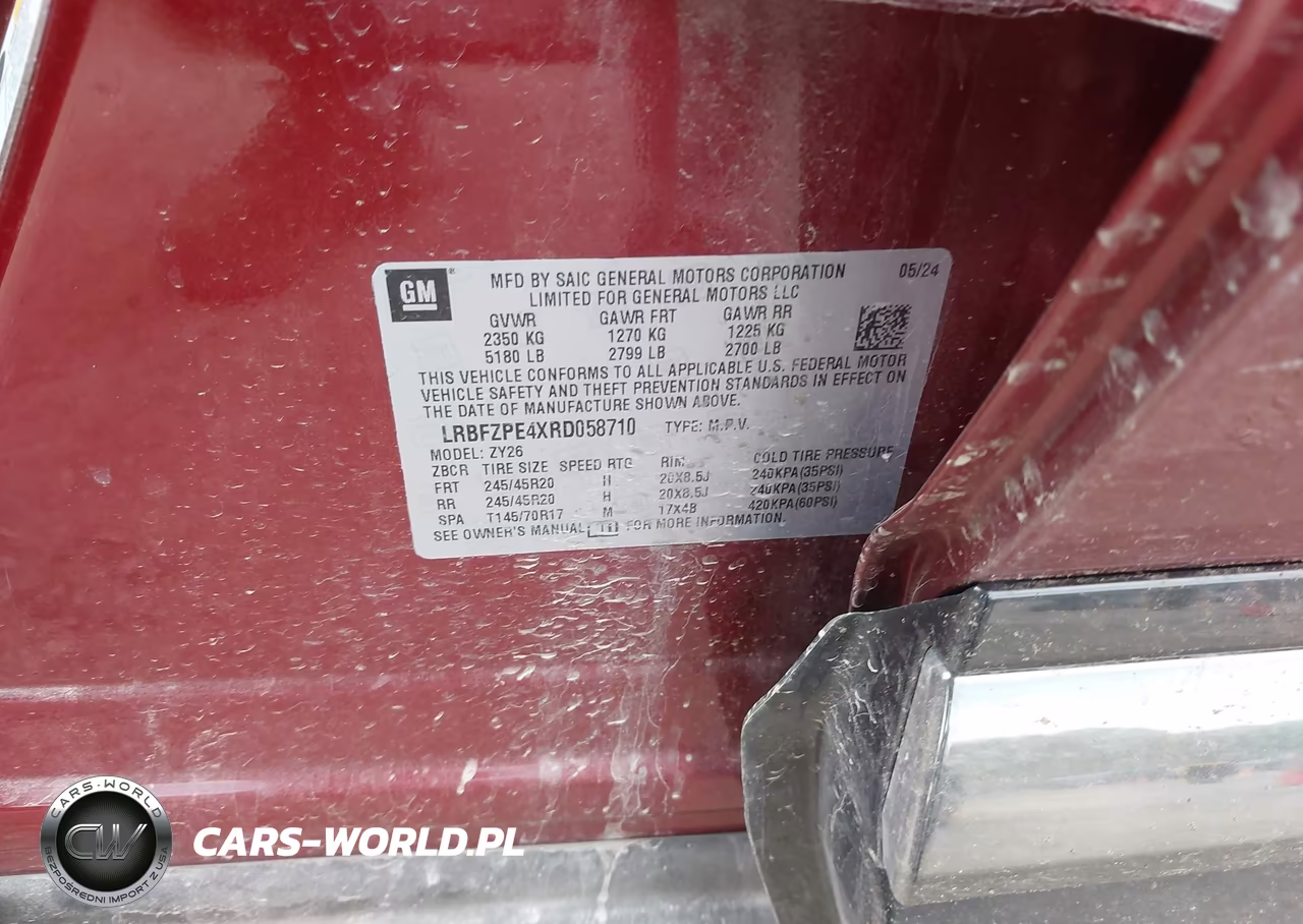 2024 Buick Envision Sport Touring Awd VIN:LRBFZPE4XRD058710 - 9