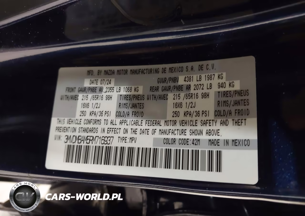 2024 Mazda Cx-30 2.5 S VIN:3MVDMBAM5RM716937 - 9
