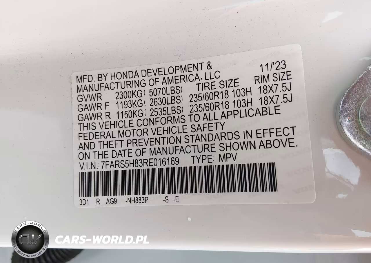 2024 Honda Cr-V Hybrid Sport-L VIN:7FARS5H83RE016169 - 9