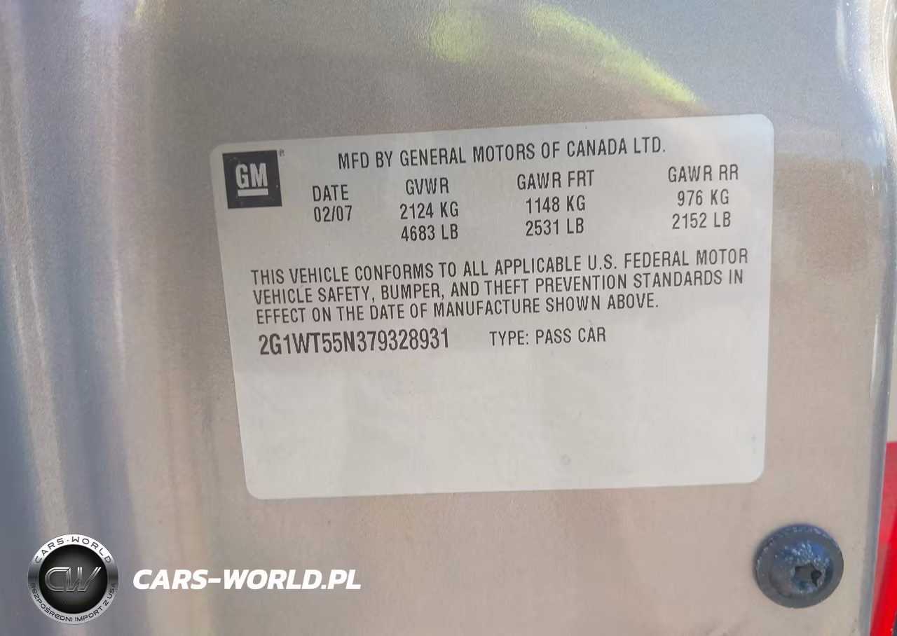 2007 Chevrolet Impala Lt VIN:2G1WT55N379328931 - 9