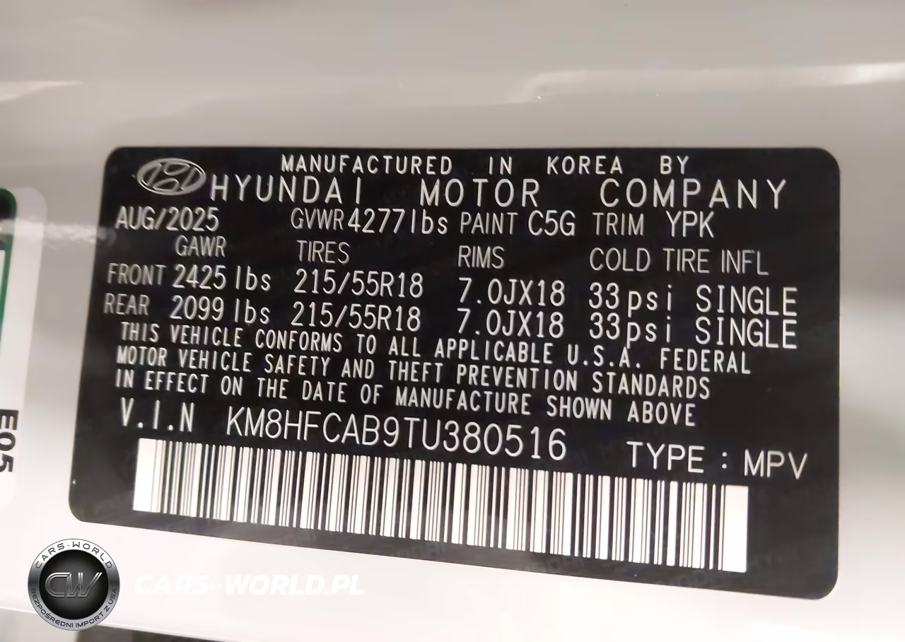 2026 Hyundai Kona Sel Sport VIN:KM8HFCAB9TU380516 - 9