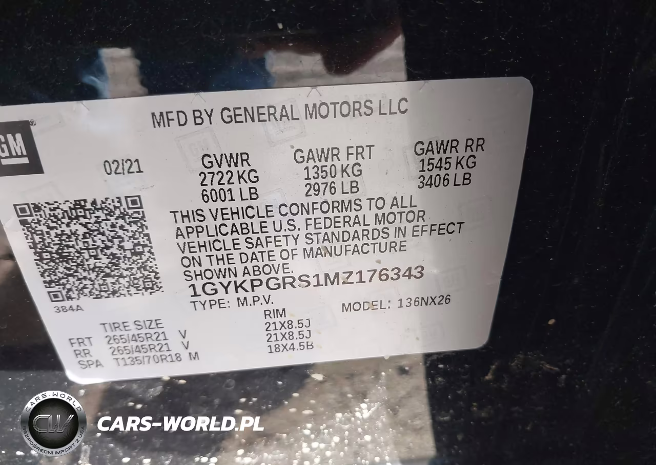 2021 Cadillac Xt6 Awd Sport VIN:1GYKPGRS1MZ176343 - 9