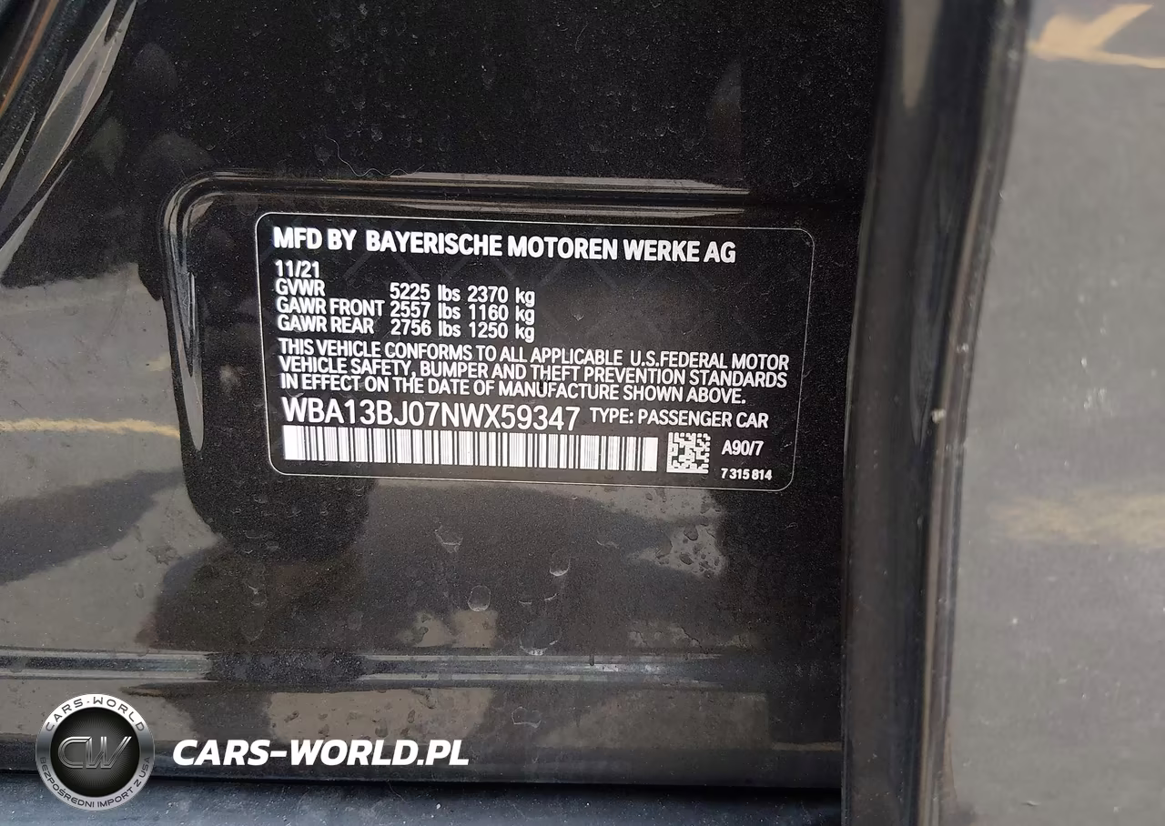 2022 BMW 530 I xDrive VIN:WBA13BJ07NWX59347 - 9