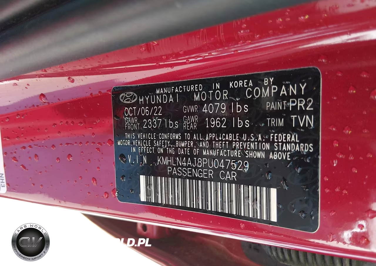 HYUNDAI ELANTRA LI VIN:KMHLN4AJ8PU047529 - 9