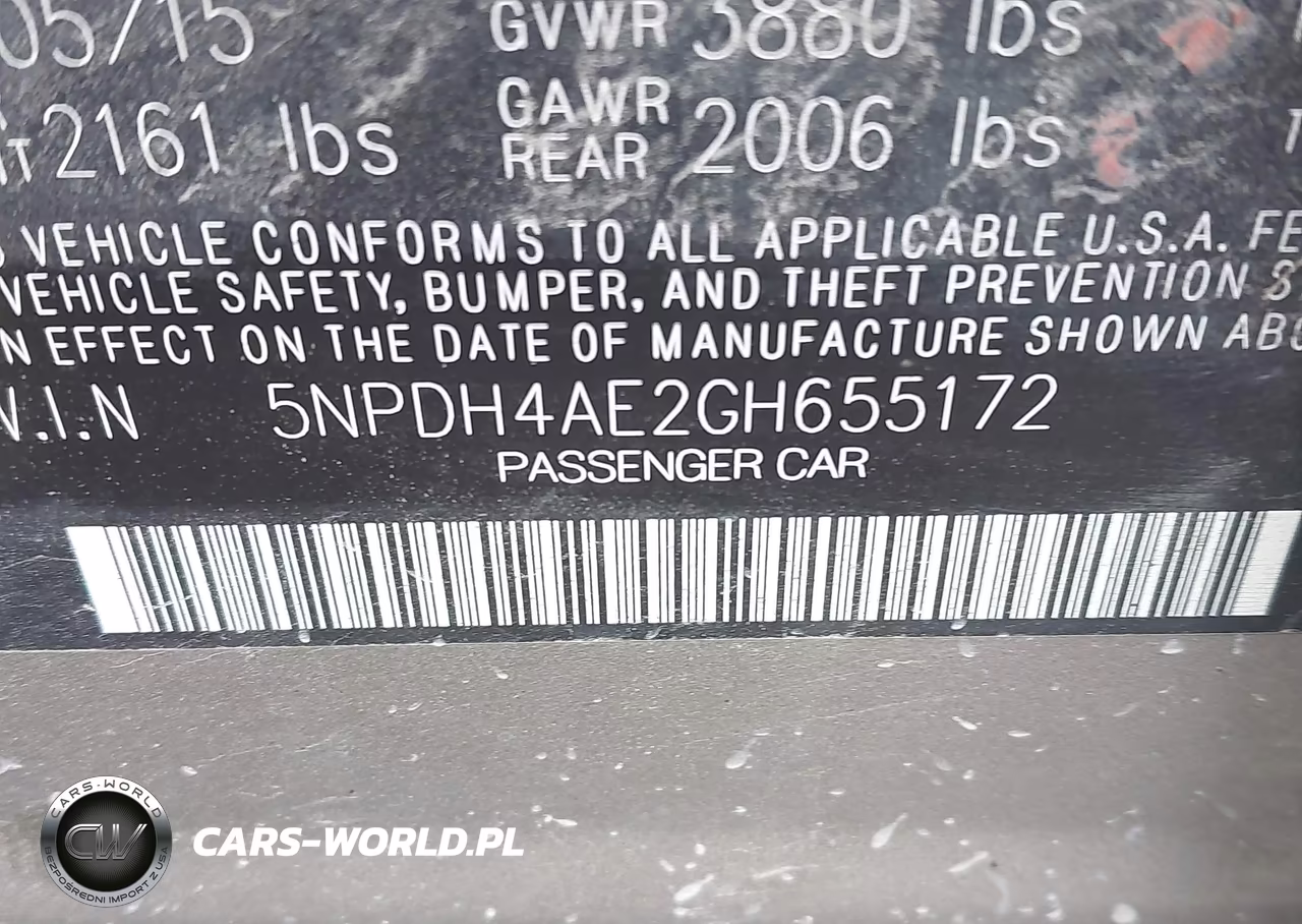 2016 Hyundai Elantra Se VIN:5NPDH4AE2GH655172 - 9