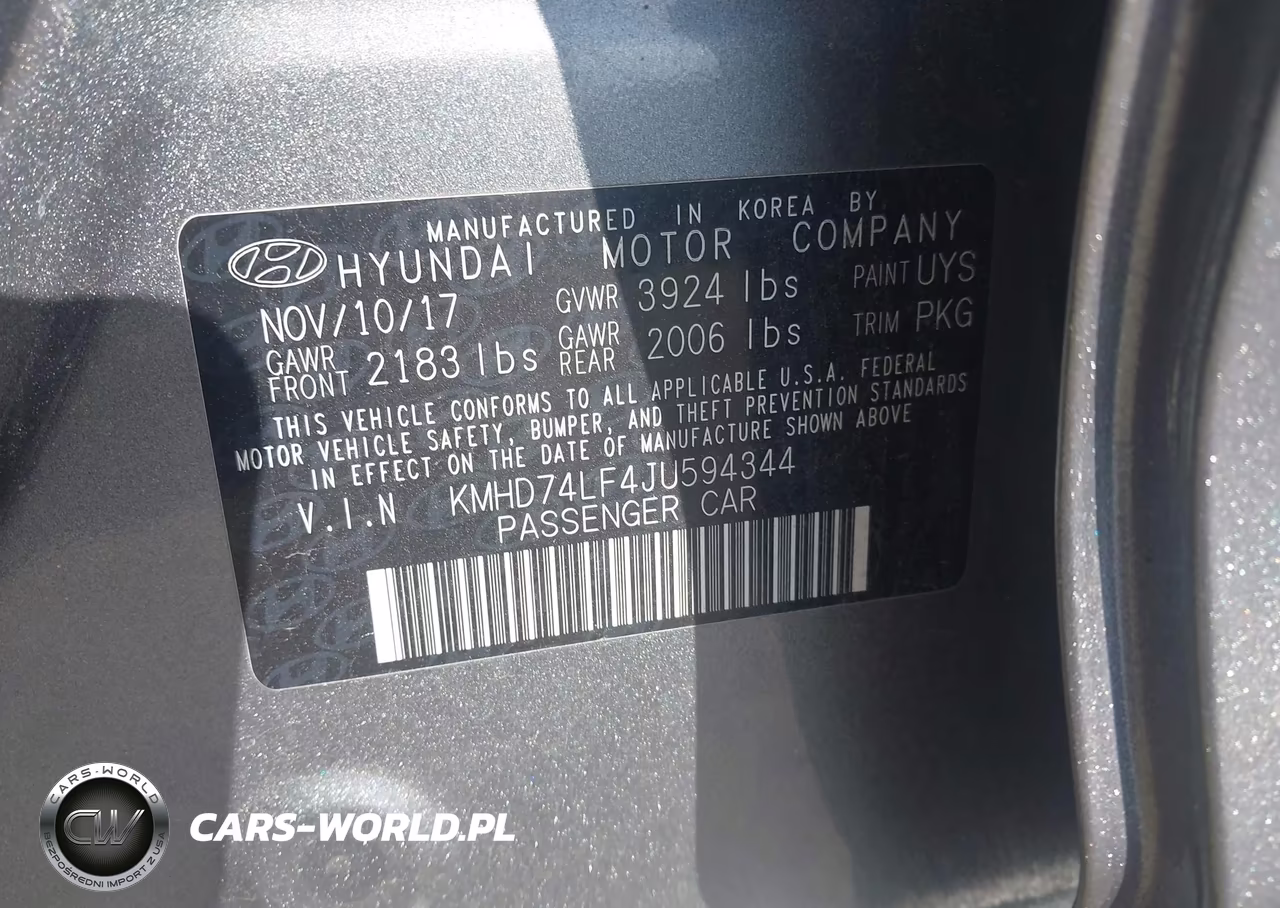 2018 Hyundai Elantra Se VIN:KMHD74LF4JU594344 - 9