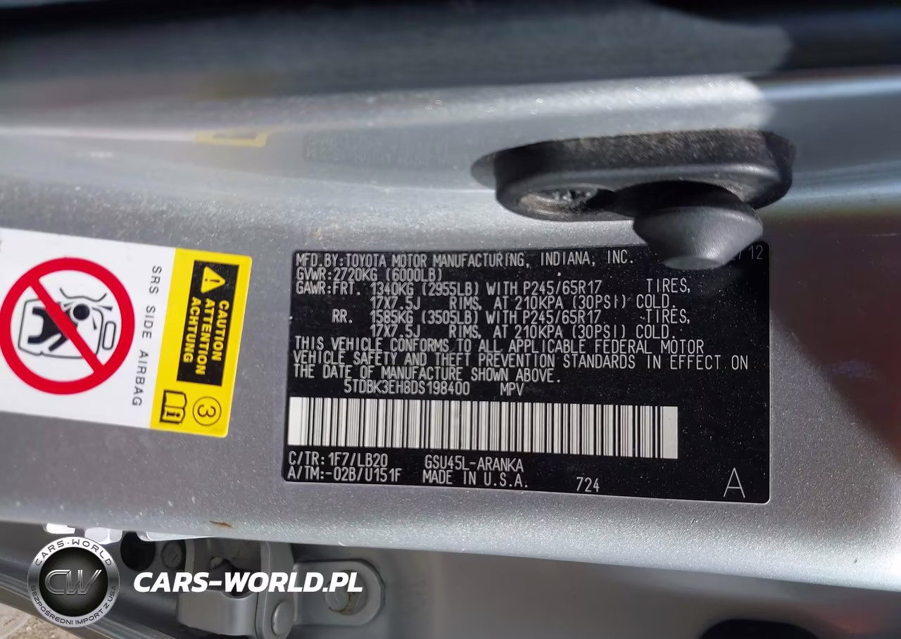 2013 Toyota Highlander Se V6 VIN:5TDBK3EH8DS198400 - 9
