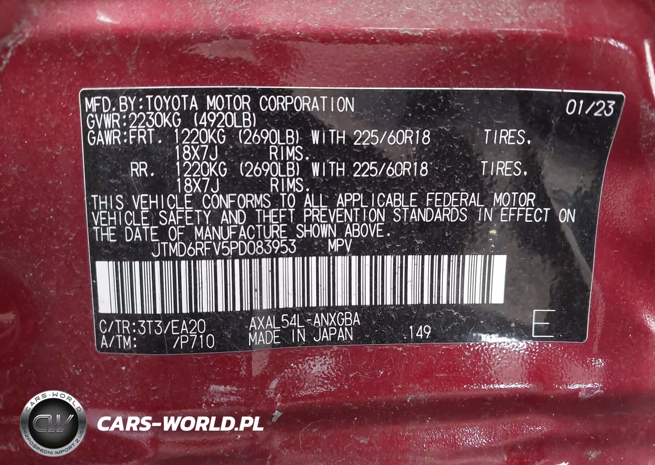 2023 Toyota Rav4 Hybrid Limited VIN:JTMD6RFV5PD083953 - 9