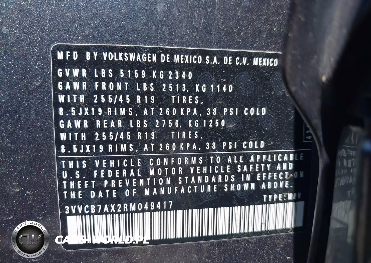 2024 Volkswagen Tiguan 2.0T Se R-Line Black VIN:3VVCB7AX2RM049417 - 9