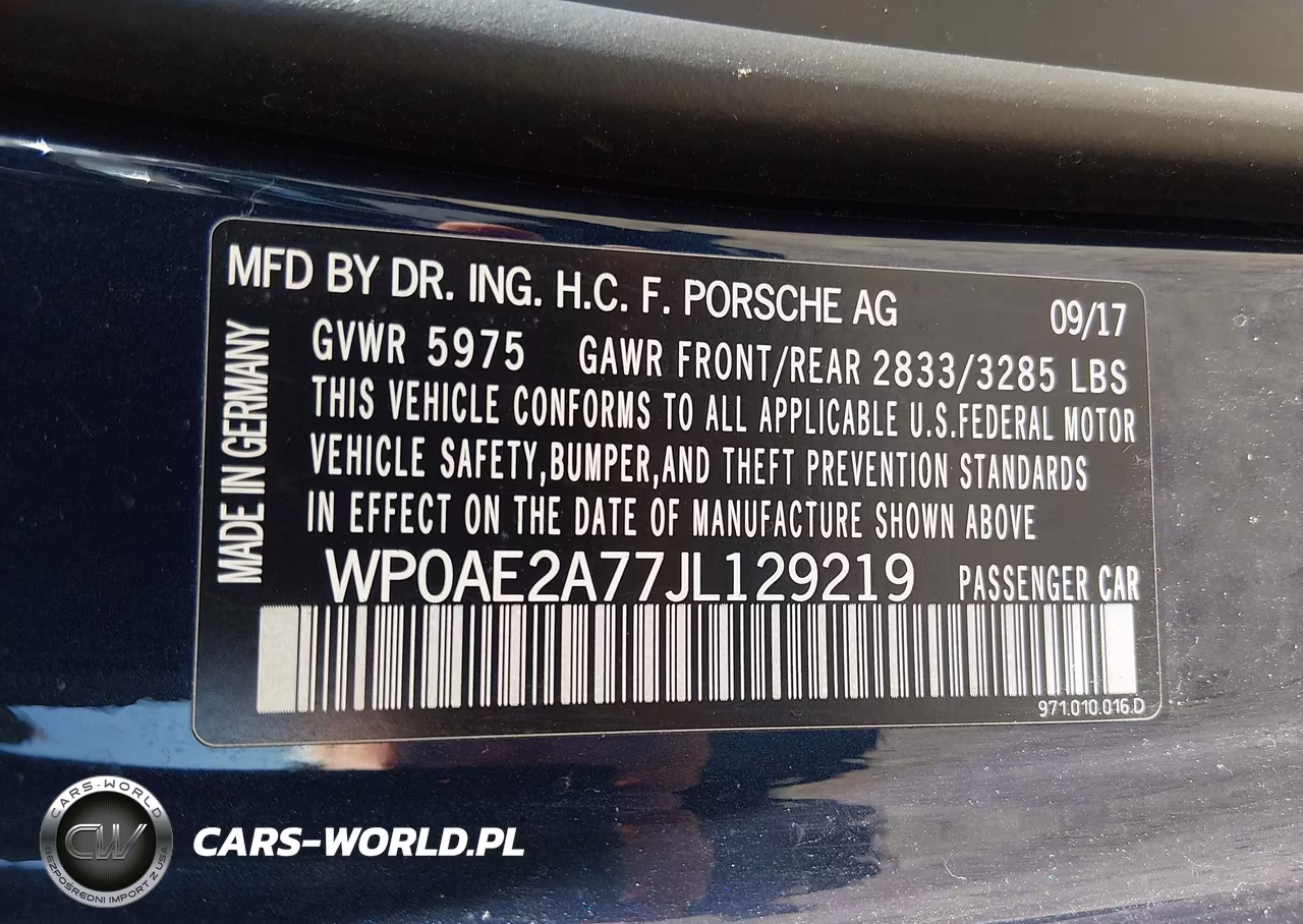 2018 Porsche Panamera E-Hybrid 4 VIN:WP0AE2A77JL129219 - 9