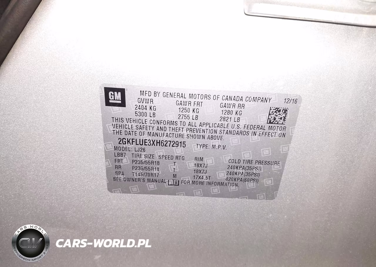 2017 GMC Terrain Slt VIN:2GKFLUE3XH6272915 - 9