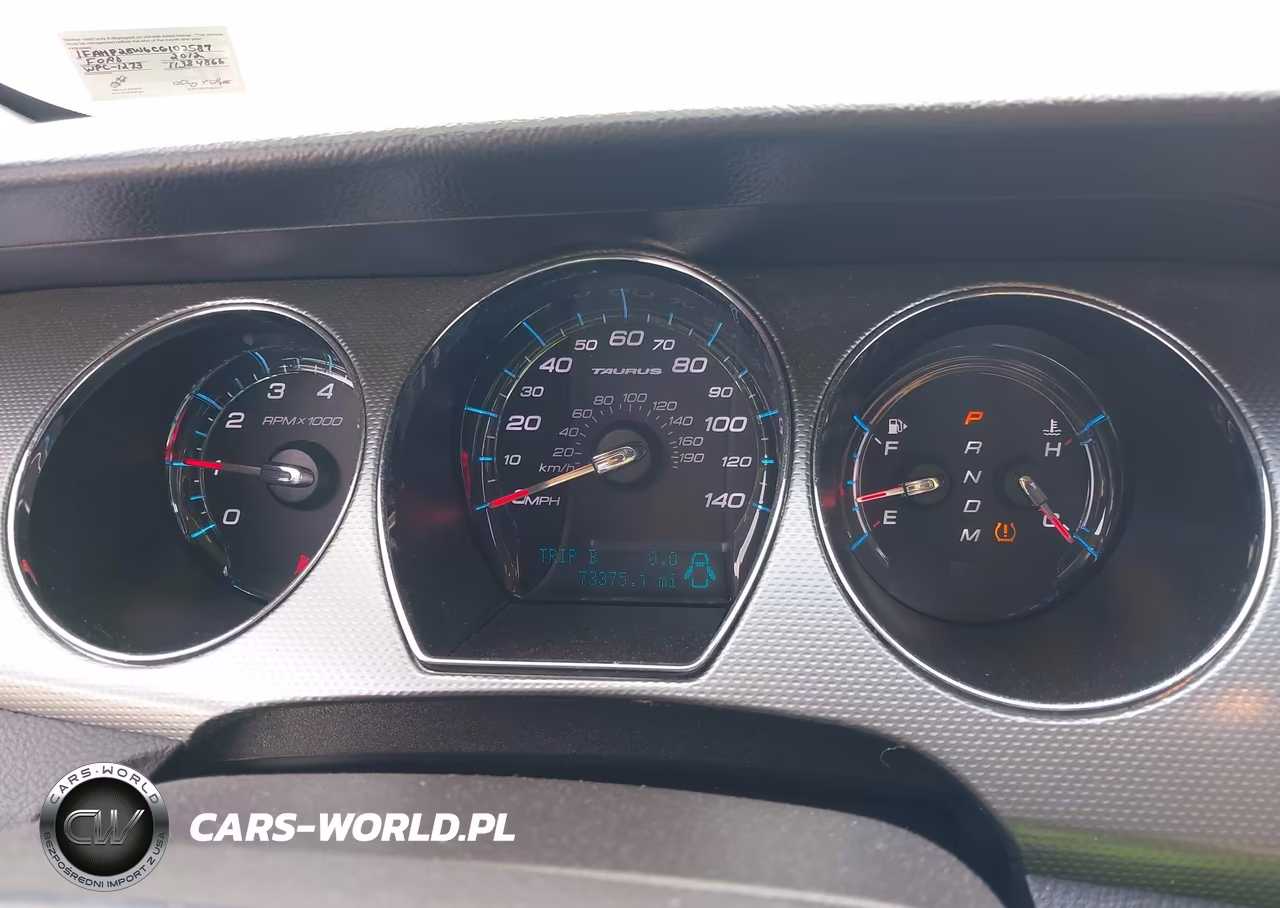 2012 Ford Taurus Sel VIN:1FAHP2EW6CG102587 - 7