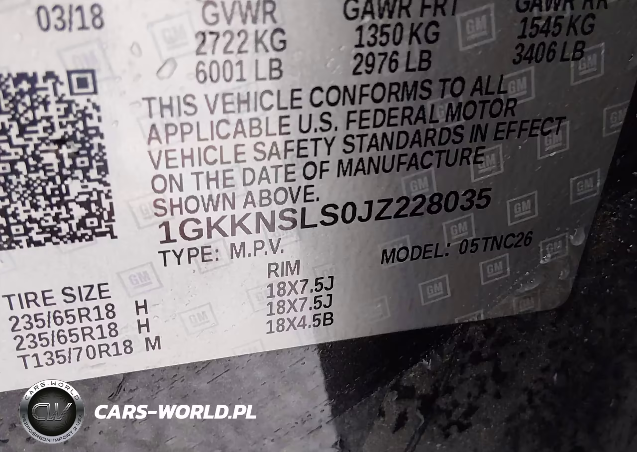 2018 GMC Acadia Sle-2 VIN:1GKKNSLS0JZ228035 - 9