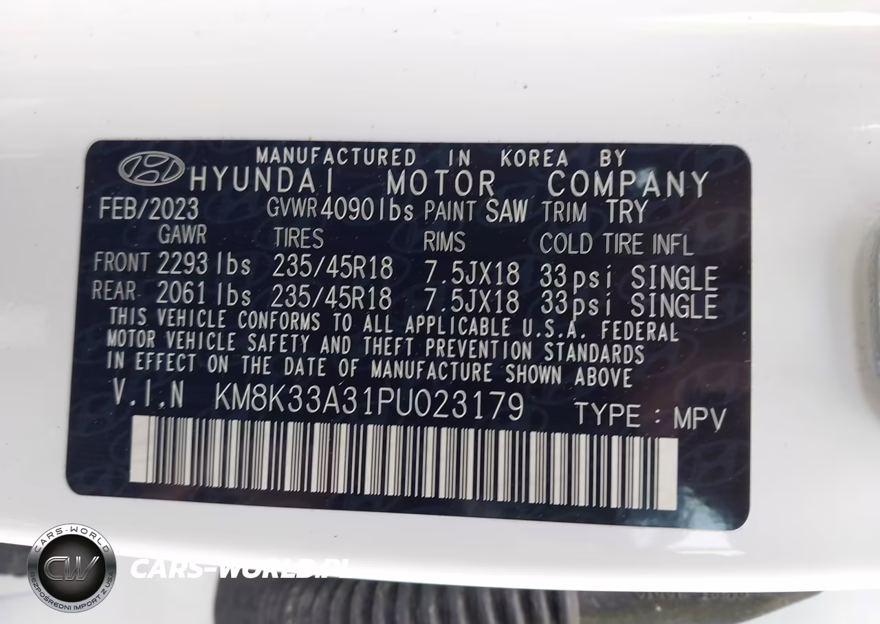 2023 Hyundai Kona N Line VIN:KM8K33A31PU023179 - 9