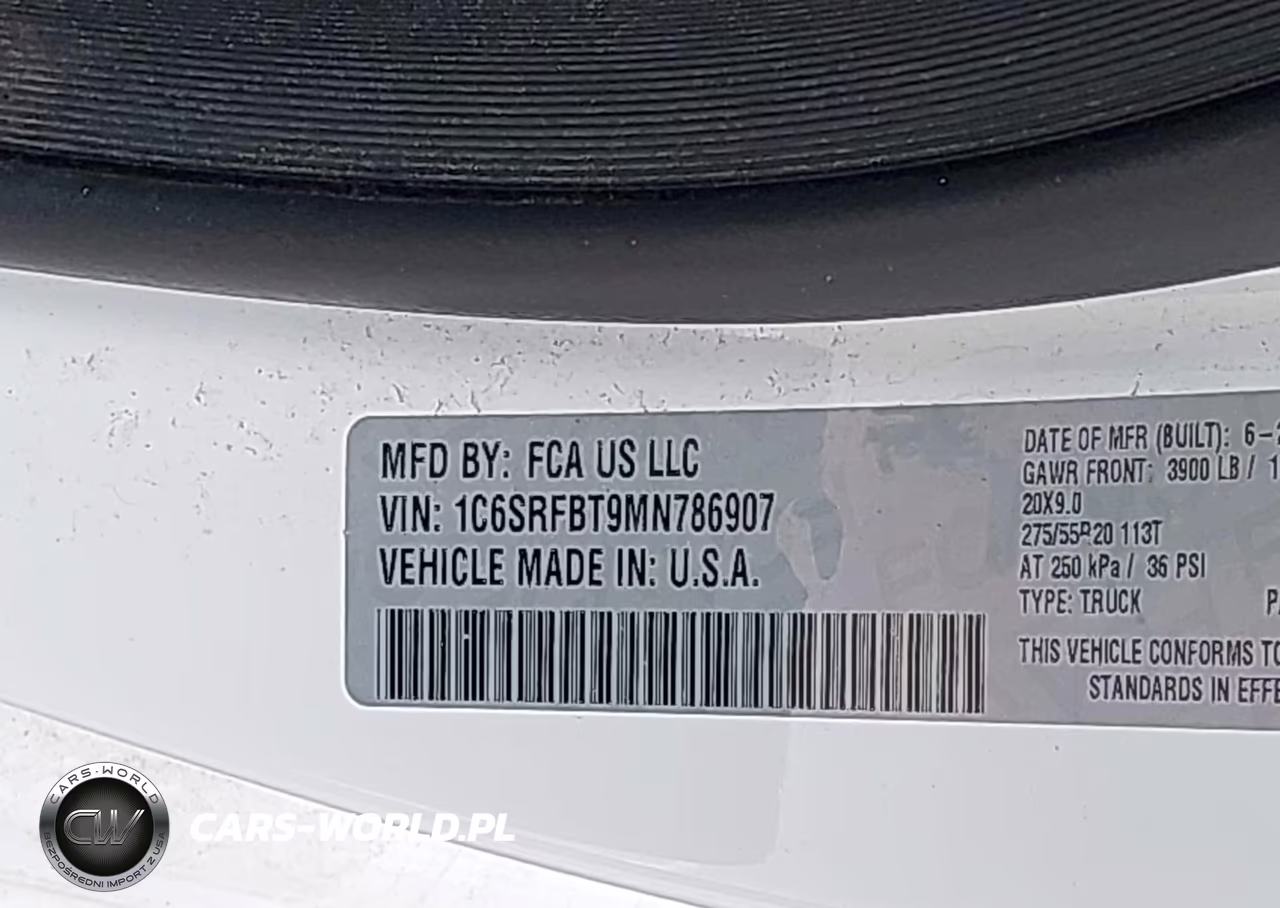 2021 Ram 1500 Big Horn 4X4 6'4 Box VIN:1C6SRFBT9MN786907 - 17