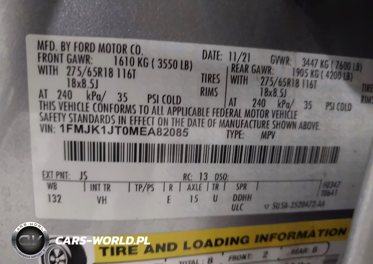 2021 Ford Expedition Xlt Max VIN:1FMJK1JT0MEA82085 - 9