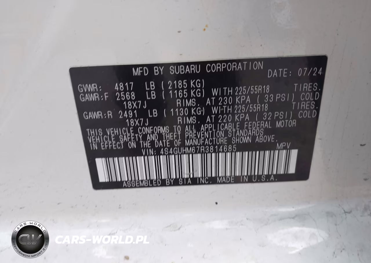 2024 Subaru Crosstrek Limited VIN:4S4GUHM67R3814685 - 9
