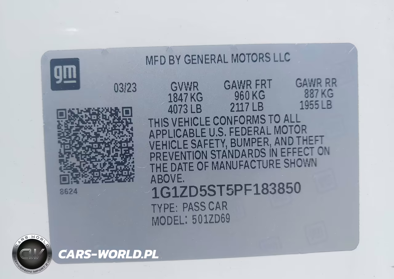 2023 Chevrolet Malibu Fwd 1Lt VIN:1G1ZD5ST5PF183850 - 9