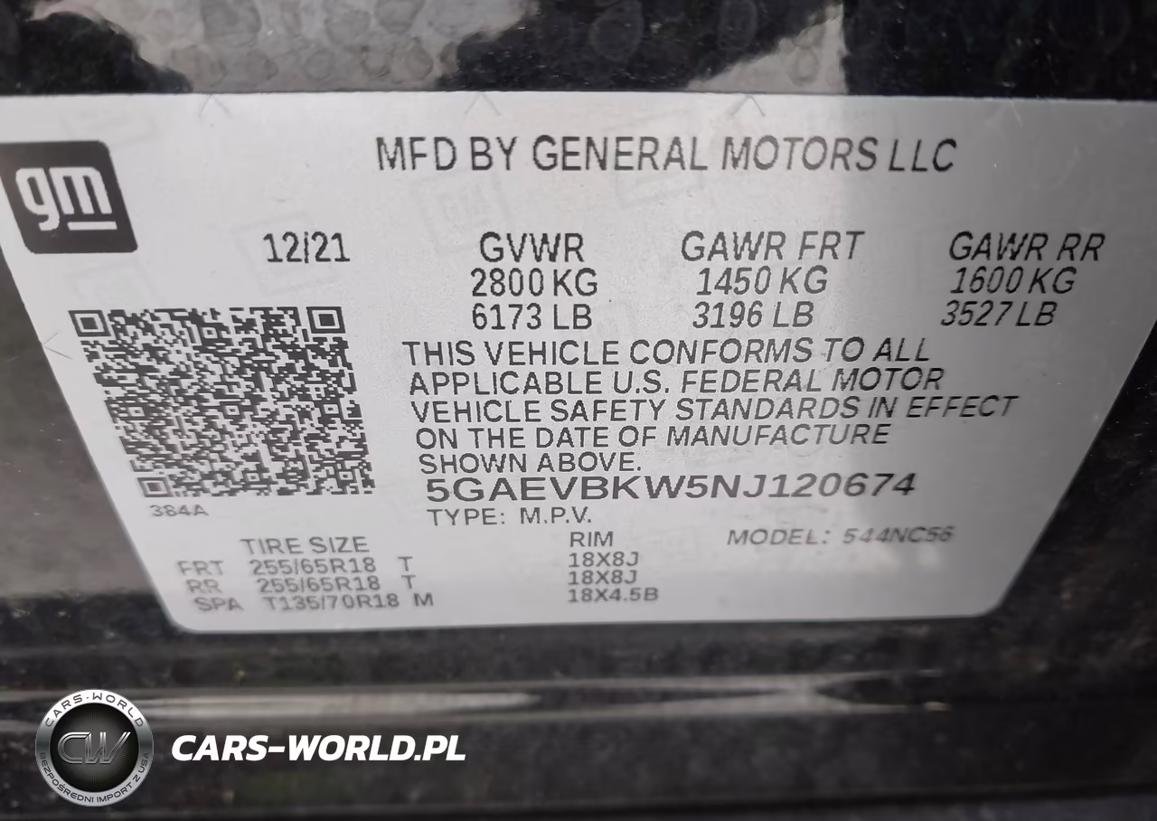 2022 Buick Enclave Awd Premium VIN:5GAEVBKW5NJ120674 - 9