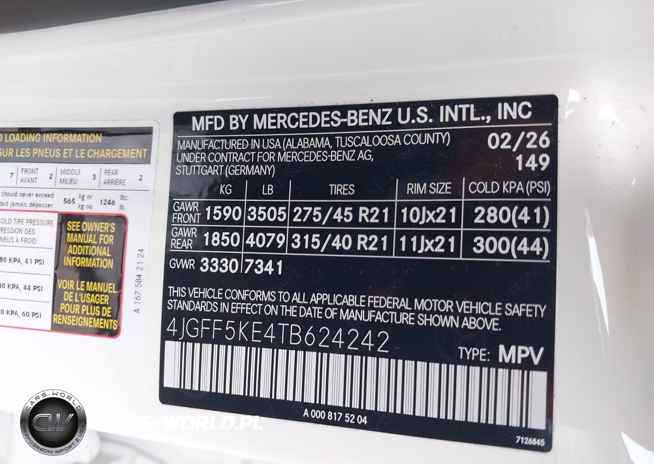 2026 Mercedes-Benz Gls 450 4Matic VIN:4JGFF5KE4TB624242 - 9