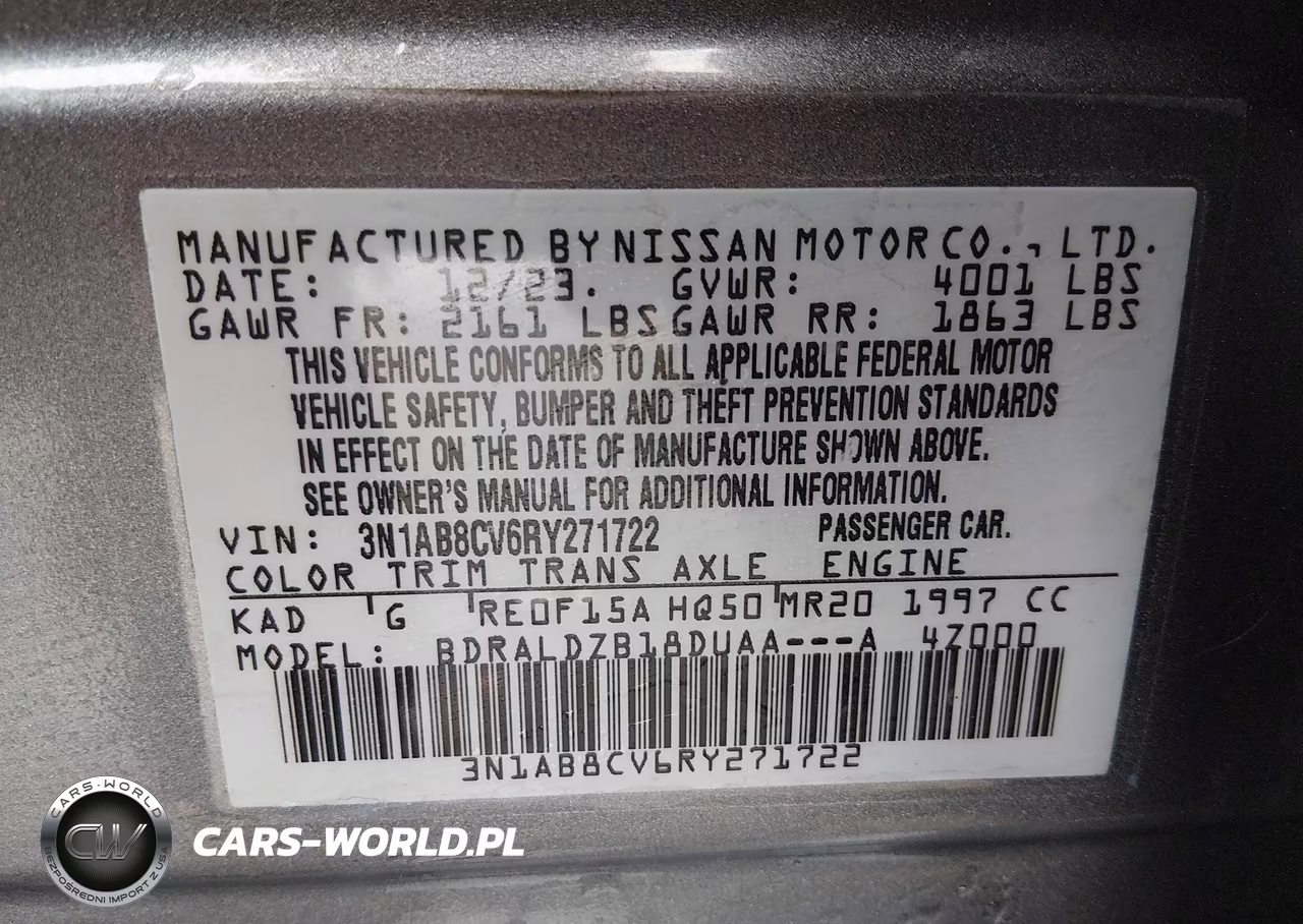 2024 Nissan Sentra Sv Xtronic Cvt VIN:3N1AB8CV6RY271722 - 9